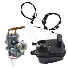 For Yamaha Y ZINGER PW 50 PW50 Carburetor Air Filter & Throttle Choke Cable Carb