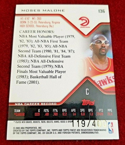 2004 Topps Finest Jersey Relic Red GREEN Iverson 3/29! BLACK X-Fractor Refractor - Picture 68 of 106