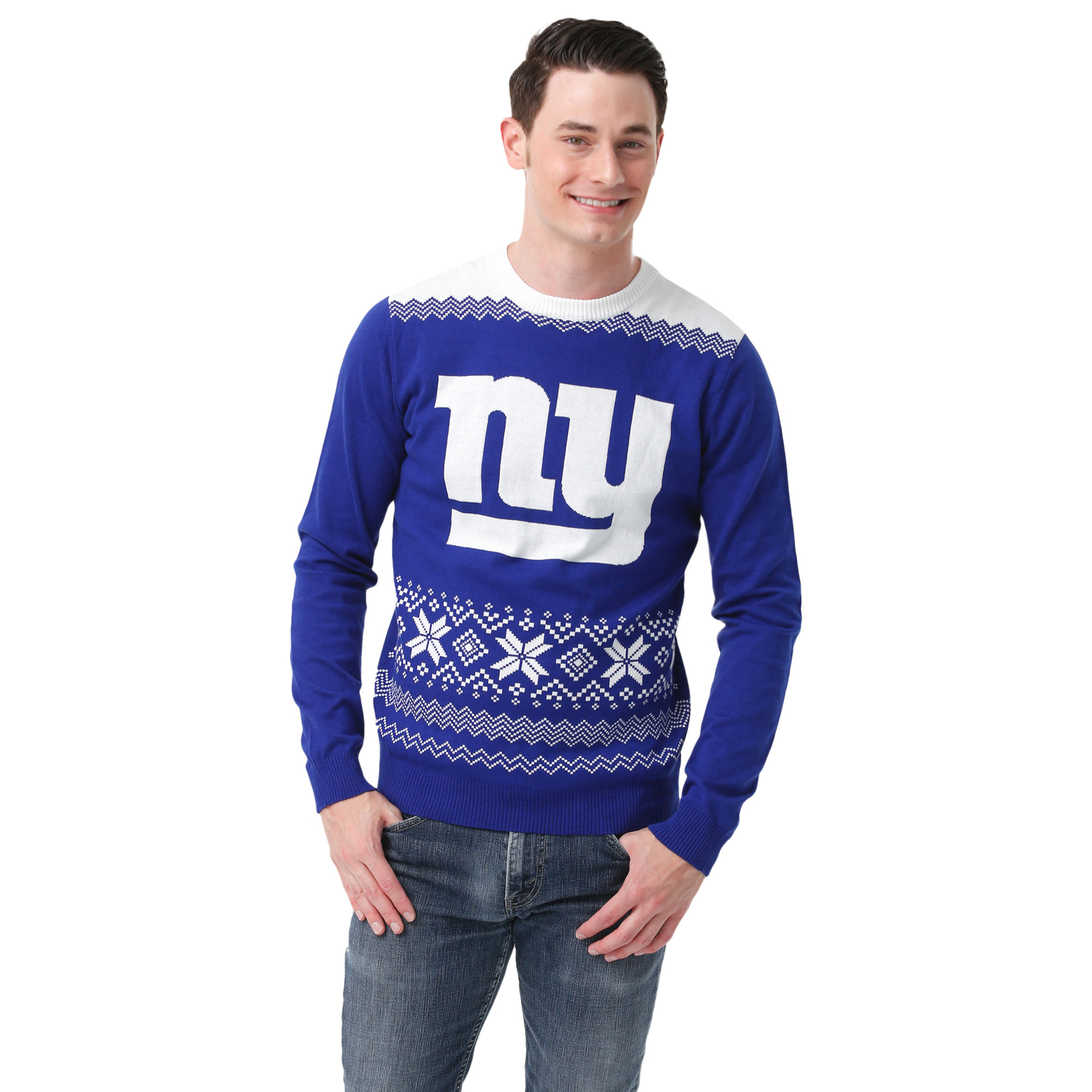 Уродливый свитер FOCO NFL Mens New York Giants 2021