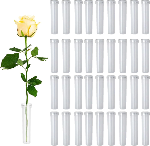 Blumenröhrchen, 50 Stück Frischhalteröhrchen Für Blumen, Ideal Für Hochzeiten Un