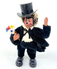 Orig Peter Austria Mecki Magician Macky Mecky Hedgehog 10cm 4in Steiff Vintage