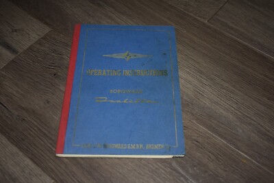 Borgward Isabella owners manual Mar 1957 4th edition w warranty info
