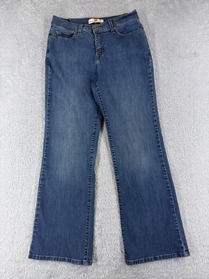Levis Pants Juniors 10 Blue Denim Jeans 512 Boot Cut Western Mid READ 26x27