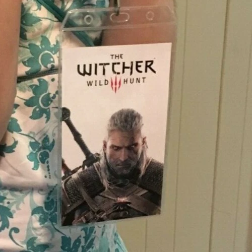 RARE WITCHER 3 III PROMOTIONAL LANYARD PS4 PROMO XL NECKLACE GERALT COLLECTIBLE - Image 2 of 2