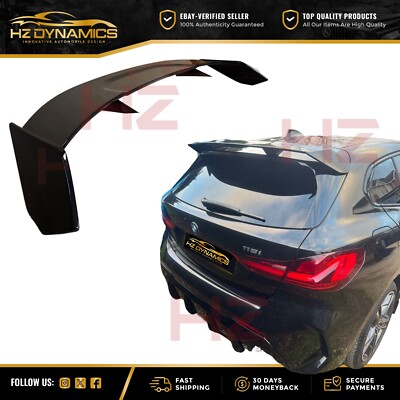 FÜR BMW 1ER F40 MP STIL HECK DACHSPOILER LIPPE FLÜGEL GLANZ SCHWARZ KUNSTSTOFF UK