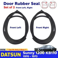 For Datsun 1200 Sunny KB110 2D Coupe 1970-73 Weatherstrip Door Rubber Pair Z09