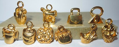 rare SACS SAC A MAIN FEMME HAUTE COUTURE FEVE PENDENTIF METAL 3D