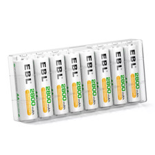 EBL 1.2V AA AAA Rechargeable Batteries 1100/2800mAh Ni-MH Battery / Charger LOT
