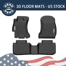 3D Floor Mats for 2014-2018 Subaru Forester Waterproof TPE Rubber Floor Liners