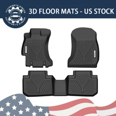 #ad 3D Floor Mats for 2014 2018 Subaru Forester Waterproof TPE Rubber Floor Liners $67.99