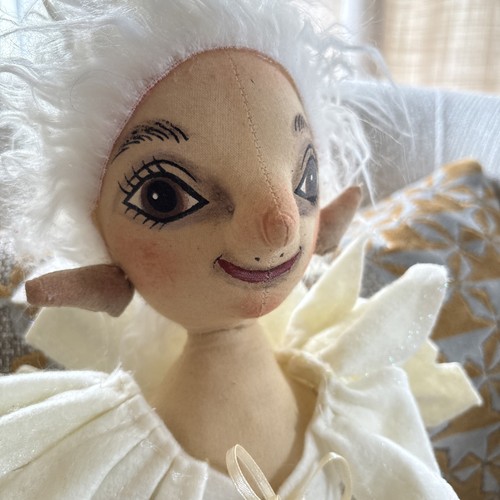 RARE HTF Joe Spencer Gathered Traditions Fae The Snowflake 🎄Fairy Doll Figure - Picture 7 of 14