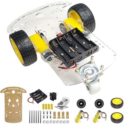RC 2WD Car Chassis Kit with Motor Speed Encoder for Arduino, ESP32, ESP8266, ...
