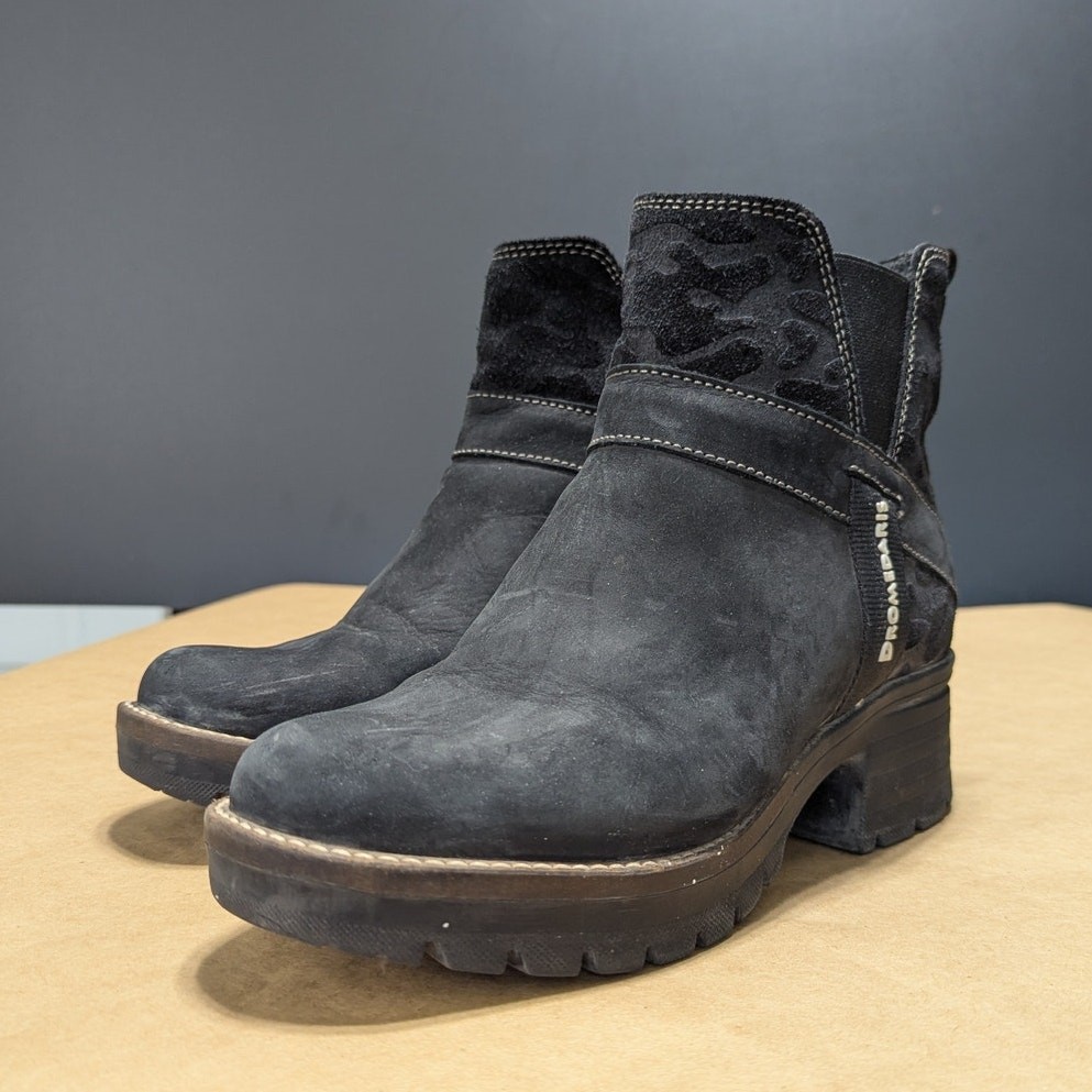 SAOLA Stivali Dromedaris Katniss Chelsea pelliccia sintetica nero suola grossa donna