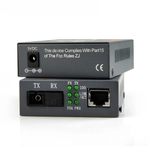 Fiber Optical Single Mode Single Fiber SC Port 20KM External Power Supply 10M - 第 5/10 張圖片