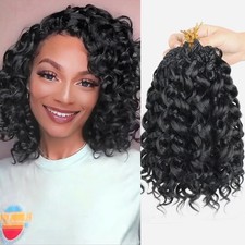 Gogo Curl Crochet Hair 8 Packs Ocean Wave 10 Inch Pack of 8 , 1B