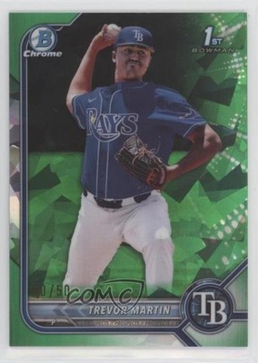 2022 Bowman Chrome Draft Sapphire Green 50/50 Trevor Martin #BDC-184 6ns
