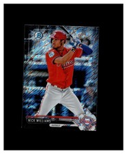 2017 Bowman Chrome Mini Prospects Black Shimmer Refractor Nick Williams /100