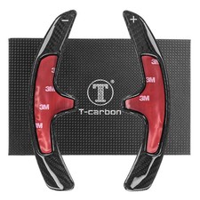 T CARBON ECHT Schaltwippen SCHWARZ für PORSCHE PANAMERA I 970 2009-2016