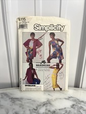 Simplicity 8115 Pull-On Skirt, Pants, Shorts, Jacket, Top Pattern - Size 12-18