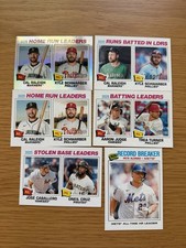 Topps Heritage MLB Leader & Record Breaker Card Lot— 2025— Raleigh, Judge— 7 Ca…