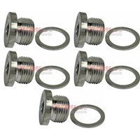 5X Metzger ÖLablassschraube MIT Dichtung M18X1,5 12Mm Innensechskant ÖLwanne ÖLW