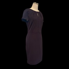 Banana Republic Women's Keyhole Dress, Size 4, Purple