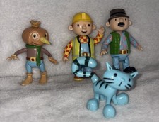 Bob The Builder Figure Bundle. Pilchard The Cat. Spud. Farmer Pickles & Bob