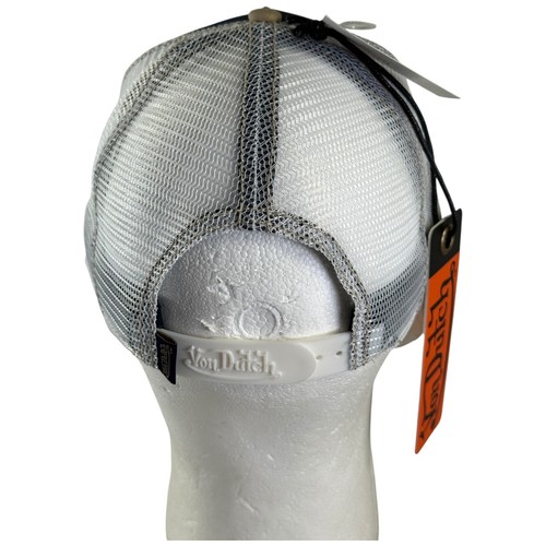 Cappello Von Dutch Navy bicolore tela 706 camionista berretto maglia snapback NUOVO CON ETICHETTE! - Foto 5 di 11