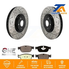 Front Drilled Slot Brake Rotors Ceramic Pad Kit For Volvo XC60 XC90 XC40 S60 C40