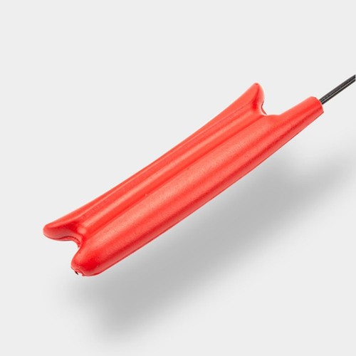 Canna da Pesca Corta in Vetroresina Colore Nero e Rosso Canna da Pesca per Ghiac - Foto 11 di 12