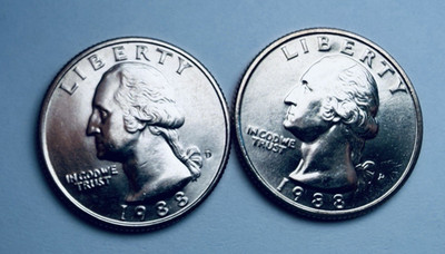 1985-P & D GEM BU 25c ~ Great Luster ~ From Original Mint Set  ~ Nice Pair! ~K54