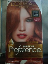 LOreal Superior Preference Permanent Hair Color Dye 7LA Lightest Auburn