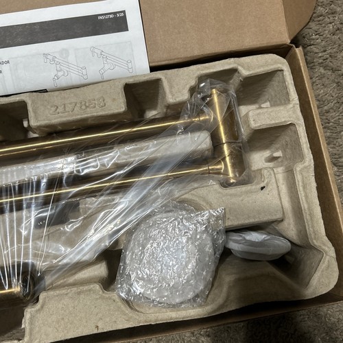 Moen S664BG Traditional Pot Filler Kitchen Faucet - Brushed Gold - Picture 3 of 5