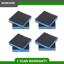 4"x4"x7/8" Anti Vibration Pads 8 Set Ribbed Rubber Construction