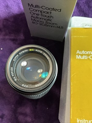 Gemini Multi Coated Automatic Macro Zoom 80-205mm F4.5  For Pentax
