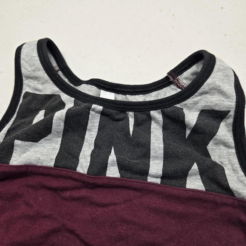 Victoria's Secret PINK Women Sports Bra Large Red CROP Wireless Pullover - Image 4 of 4