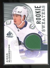 2023-24 Upper Deck SP Game Used AIDAN MCDONOUGH #RS-AM RC Rookie Sweaters Patch