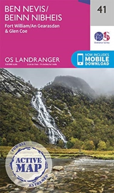 Ben Nevis Fort William & Glen Coe (Sheet map, folded)