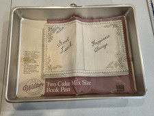 Wilton Open Book - 2 Cake Size- Birthday Cake Tin Pan Baking Large 16"