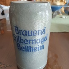 Brauerei 1 Liter Krug Brauerei Silbernagel Bellheim vintage
