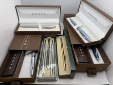Vintage Cross Pen Lot 8 Pens w Boxes 14K Gold Filled Century  Rollerball/ATX