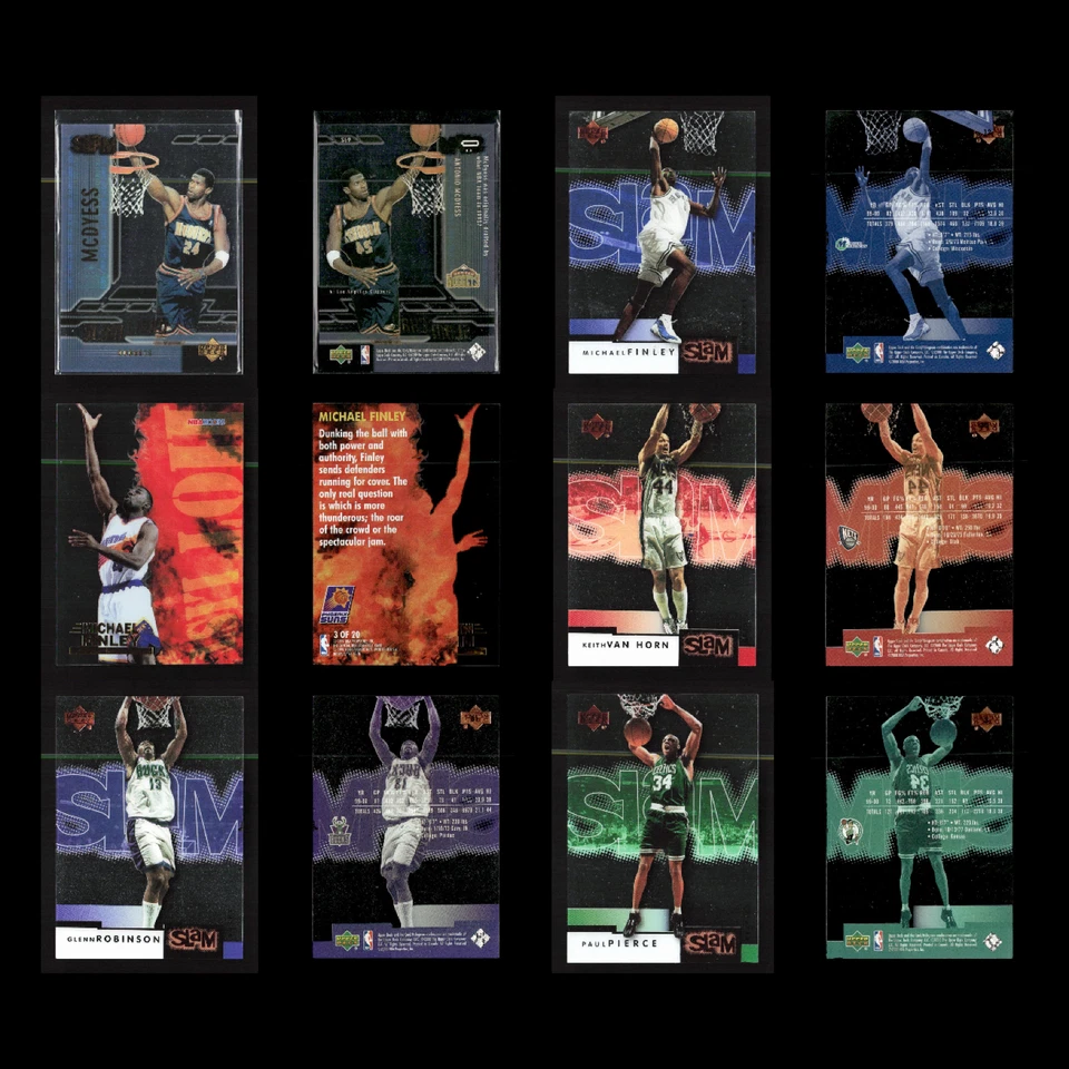 Lote de 50 tarjetas de 1990/2000 - Todas las tarjetas de acetato Hardaway Pierce Rahim Walker Francis Foto 4 de 4
