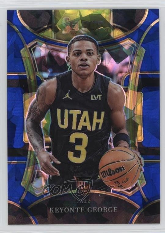2023-24 Panini Select Mezzanine Level Blue Cracked Ice Prizm Keyonte George 1k9t
