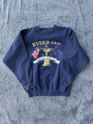 Vintage Ryder Cup Oak Hill Sweatshirt Mens Small Blue Golf Gear For Sports 90s