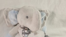 Blankets And Beyond Elephant Plush Lovey Security Blanket Gray Blue
