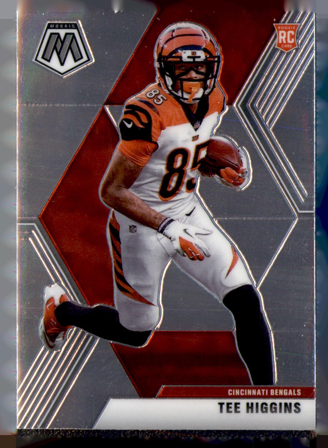 2020 Panini Mosaic #213 Tee Higgins Prizm Silver