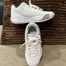 NEW Nike Air Jordan Luka.77 White/Grey Fog Youth Size 5 Basketball Shoes