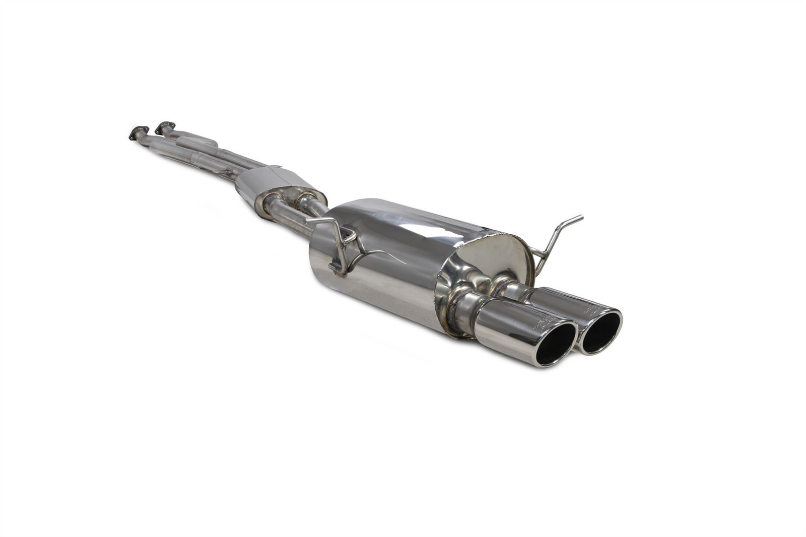 Scorpion Exhaust Cat-Back System Twin Monaco Trims BMW 325 E46 RWD Petrol 00-06