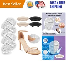 Soft Gel Heel  Ball of Foot Cushions - No Slip Comfort for Loose Shoes