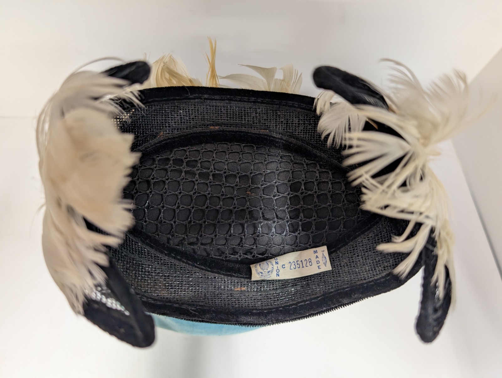 Vintage Half Hat Feather Headband Headpiece - image 6